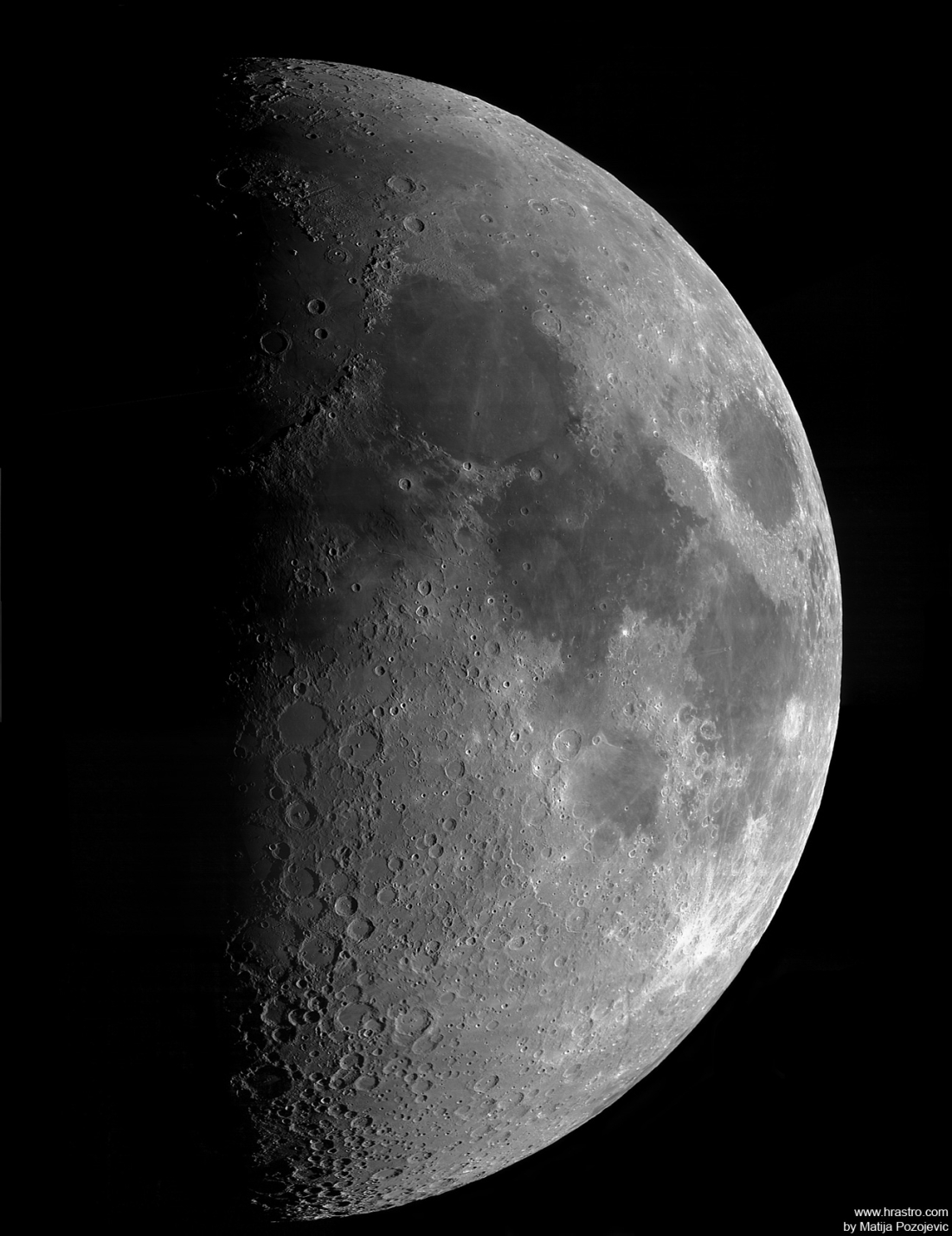 First, quarter, moon